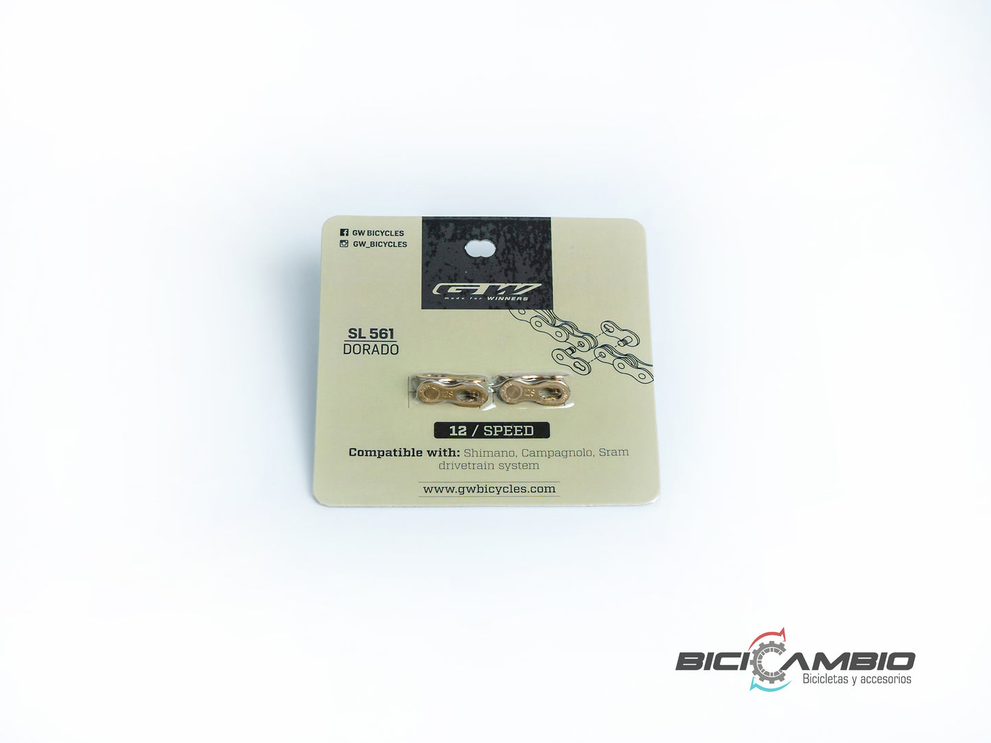 CONECTOR CADENA GW SL 561 DORADO 12 SPEED