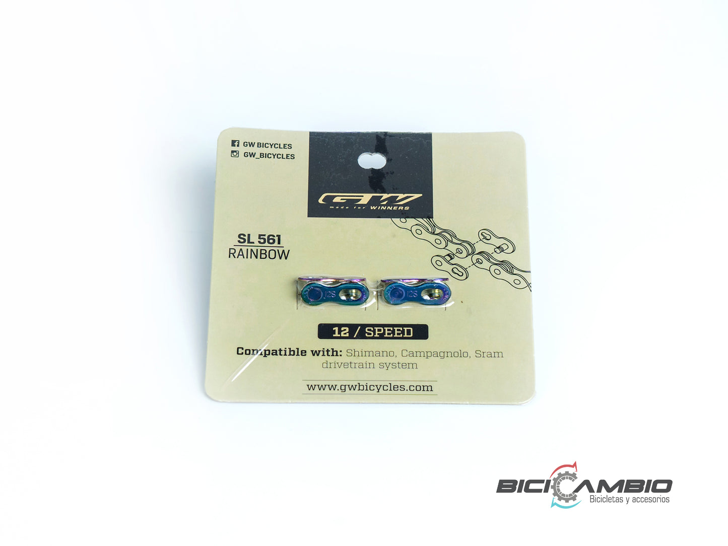 CONECTOR CADENA GW SL 561 RAINBOW 12 SPEED